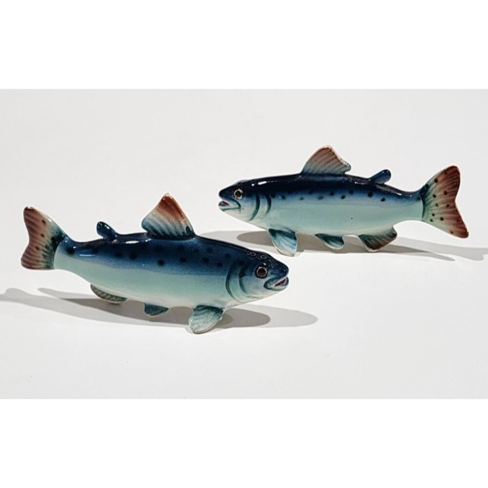 Vintage Chinook Salmon Fish Salt and Pepper Shakers